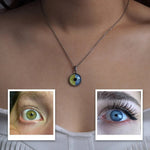 Collier Chicara™ – Pendentif Personnalisable avec Deux Iris